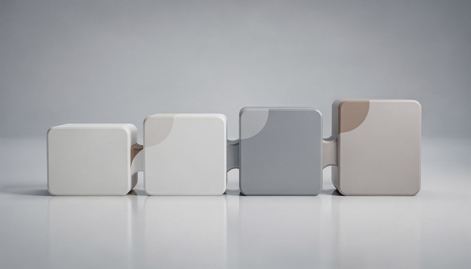 De vier fasen van AI implementatie gevisualiseerd in een professioneel stappenplan