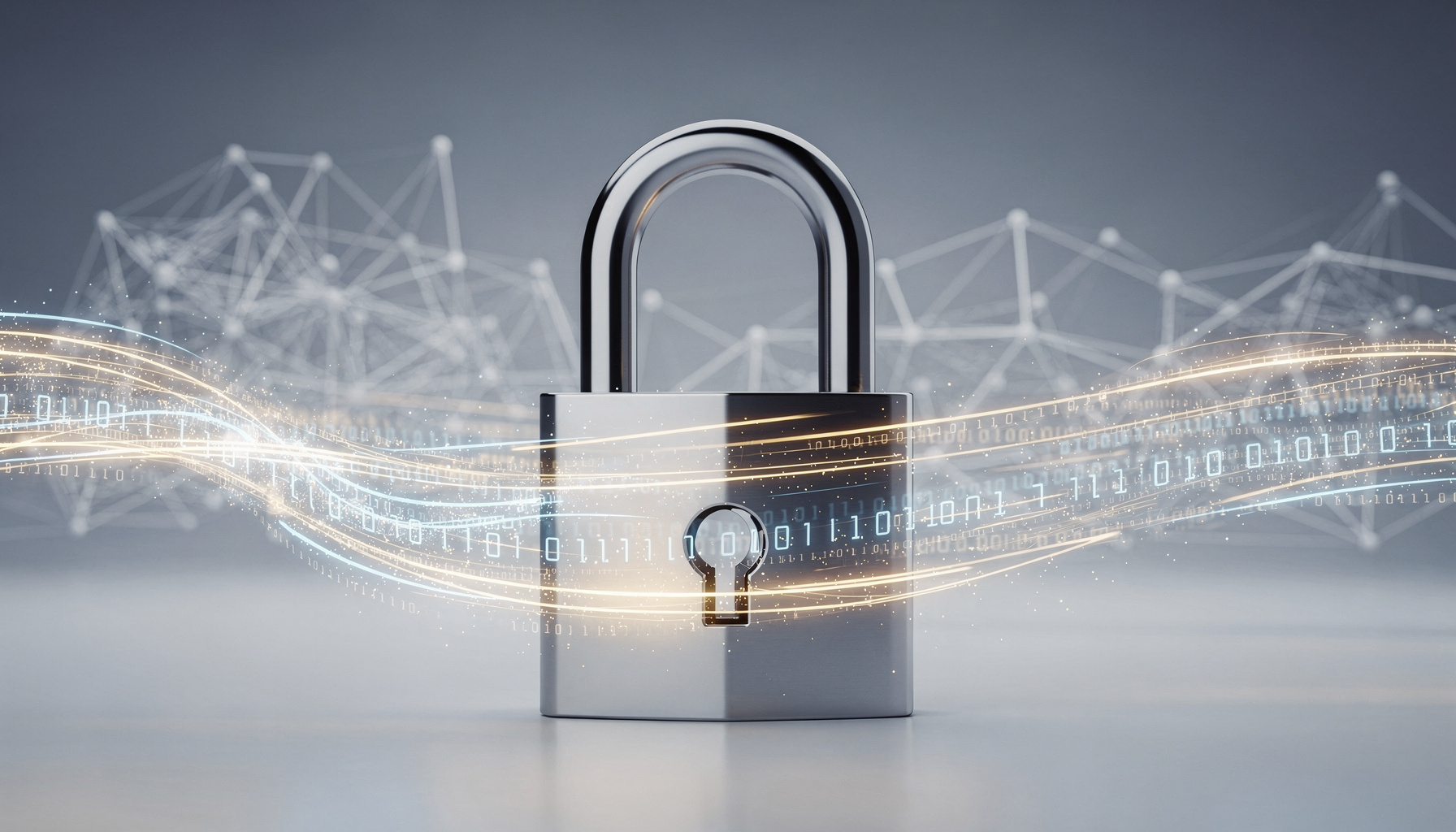 AI privacy risico's persoonsgegevens visualisatie met databeveiliging concept