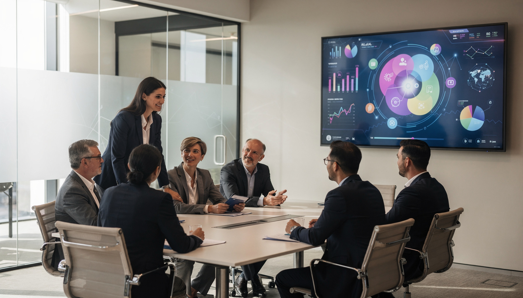 Team bespreekt veelgemaakte fouten bij AI implementatie aan hand van digitale dashboards en analyses