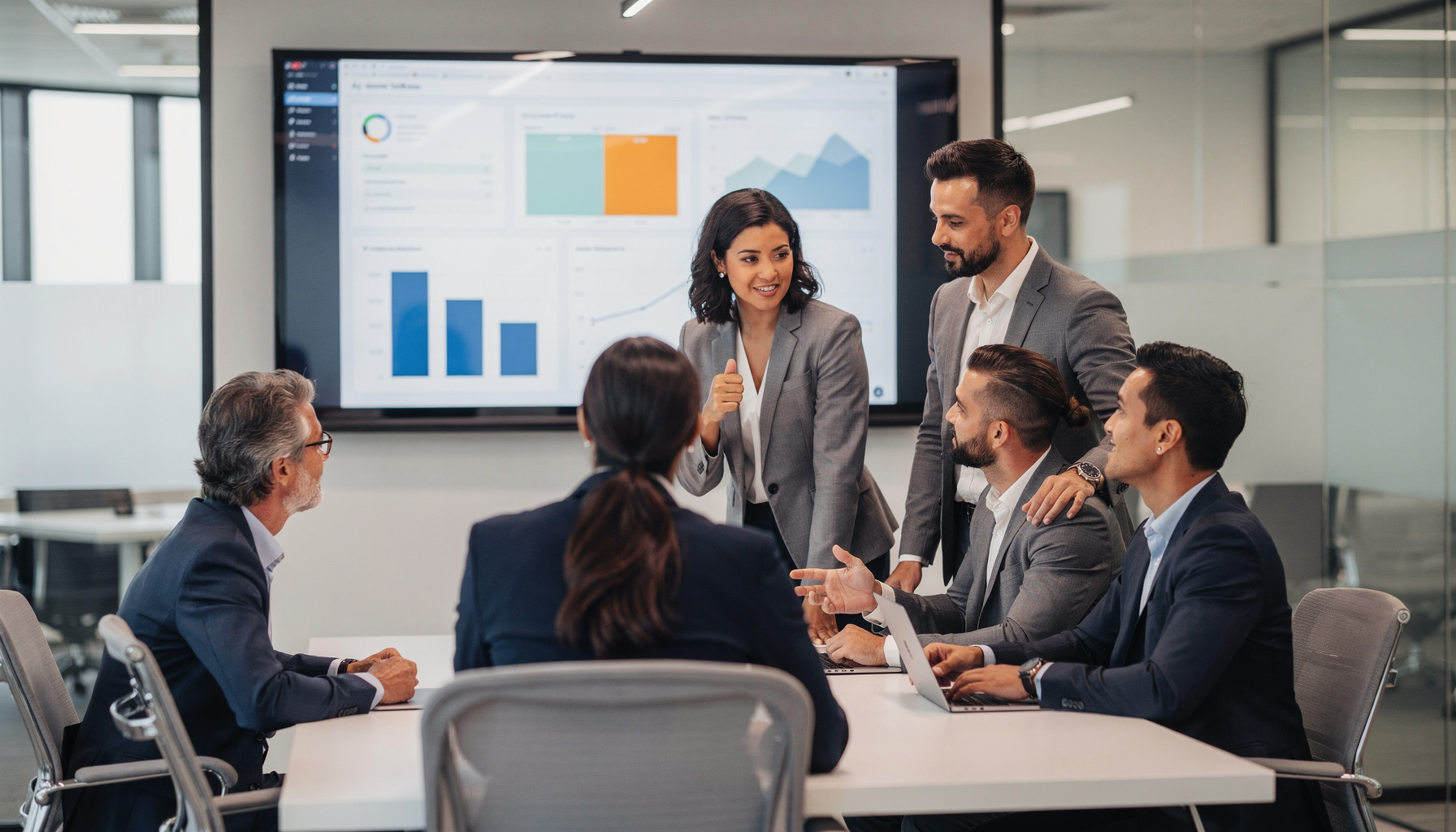 Change management AI implementatie: team werkt samen aan nieuwe technologie
