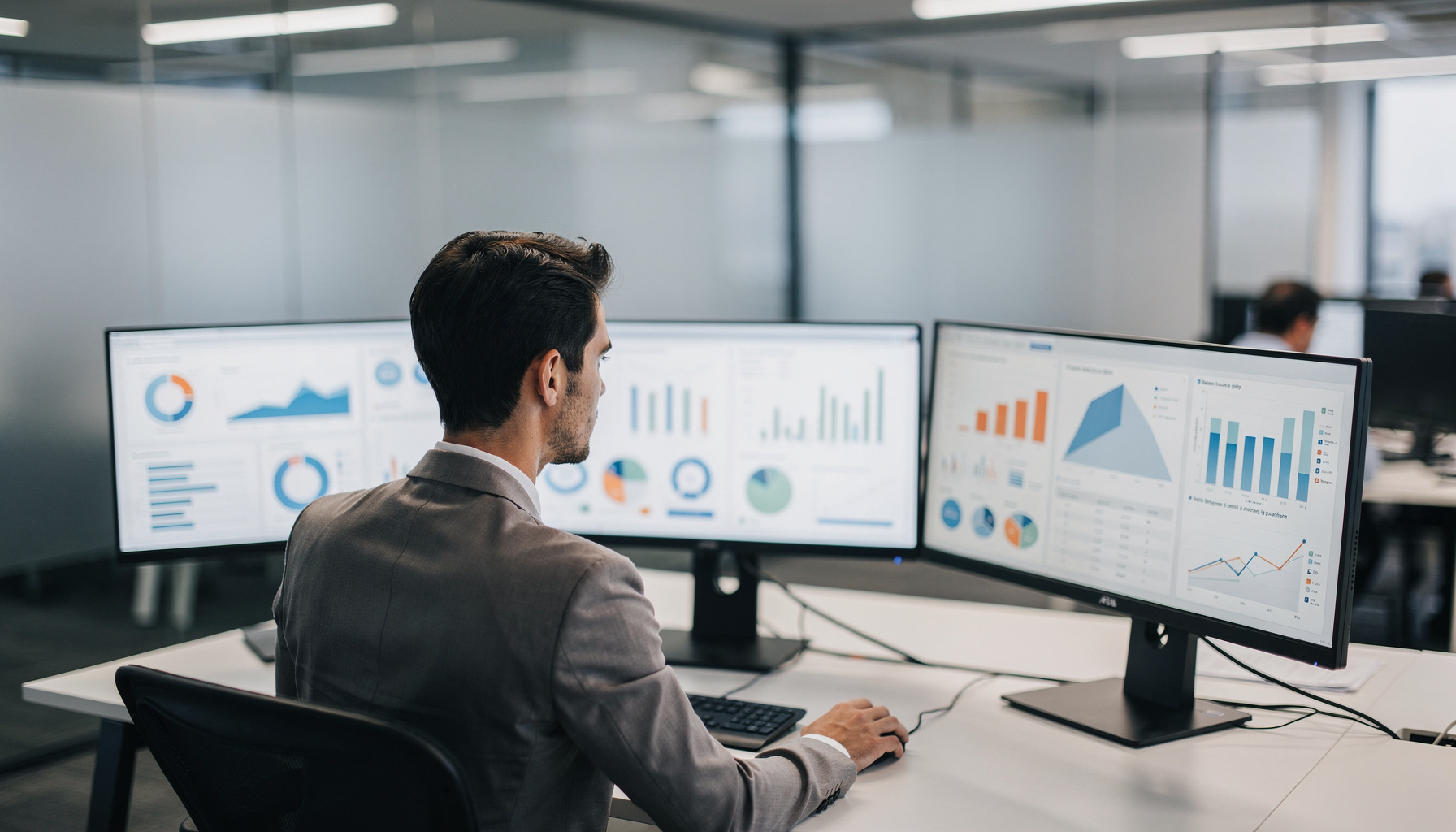 Overzicht van data-analyse tools voor besluitvorming op professionele werkplek met dashboards