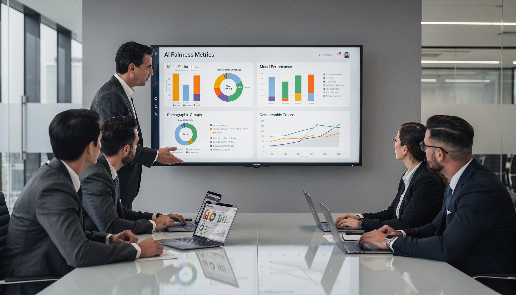 Visualisatie van nadelen algoritmes discriminatie in een AI-dashboardomgeving