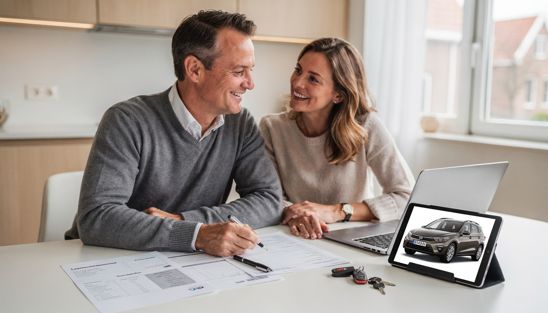 Overzicht private lease maandkosten samenstelling met checklist en rekenvoorbeeld
